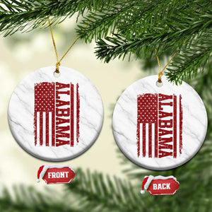 Vintage Alabama Fan Ceramic Ornament Classic Retro City USA Flag Game Day TS10 1pc White Marble Print Your Wear
