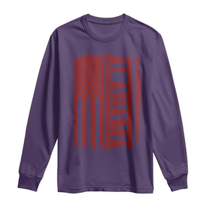 Vintage Alabama Fan Long Sleeve Shirt Classic Retro City USA Flag Game Day TS10 Purple Print Your Wear