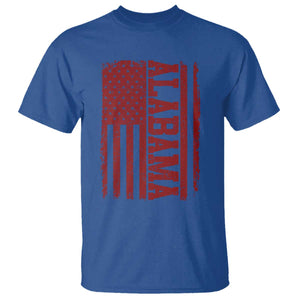 Vintage Alabama Fan T Shirt Classic Retro City USA Flag Game Day TS10 Royal Blue Print Your Wear