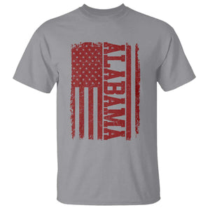 Vintage Alabama Fan T Shirt Classic Retro City USA Flag Game Day TS10 Sport Gray Print Your Wear