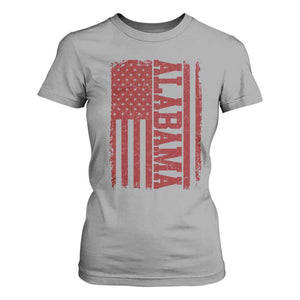 Vintage Alabama Fan T Shirt For Women Classic Retro City USA Flag Game Day TS10 Sport Gray Print Your Wear