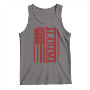 Vintage Alabama Fan Tank Top Classic Retro City USA Flag Game Day TS10 Deep Heather Print Your Wear