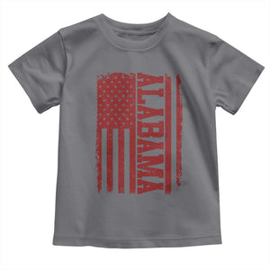 Vintage Alabama Fan Toddler T Shirt Classic Retro City USA Flag Game Day TS10 Charcoal Print Your Wear