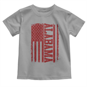 Vintage Alabama Fan Toddler T Shirt Classic Retro City USA Flag Game Day TS10 Sport Gray Print Your Wear