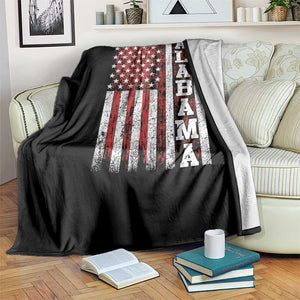 Alabama Fan Throw Blanket Classic Retro City USA Flag Patriotic American TS10 Print Your Wear