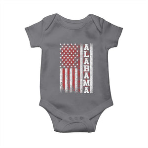 Alabama Fan Baby Onesie Classic Retro City USA Flag Patriotic American TS10 Charcoal Print Your Wear