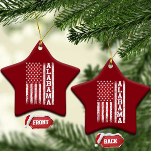 Alabama Fan Ceramic Ornament Classic Retro City USA Flag Patriotic American TS10 Print Your Wear