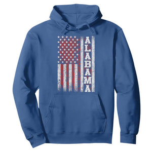 Alabama Fan Hoodie Classic Retro City USA Flag Patriotic American TS10 Royal Blue Print Your Wear