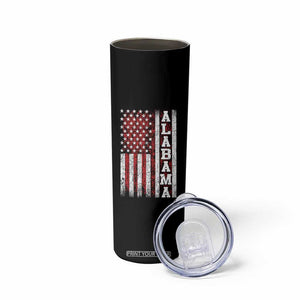 Alabama Fan Skinny Tumbler Classic Retro City USA Flag Patriotic American TS10 Print Your Wear
