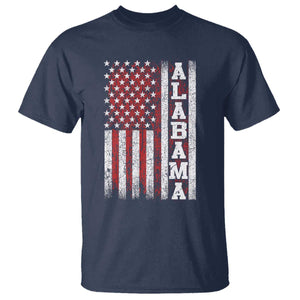 Alabama Fan T Shirt Classic Retro City USA Flag Patriotic American TS10 Navy Print Your Wear