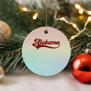 Alabama Fan Ceramic Ornament Vintage City Athletic Sports Game Day TS10 1pc Pastel Print Your Wear
