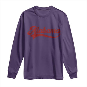Alabama Fan Long Sleeve Shirt Vintage City Athletic Sports Game Day TS10 Purple Print Your Wear