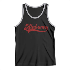 Alabama Fan Tank Top Vintage City Athletic Sports Game Day TS10 Black Athletic Heather Print Your Wear