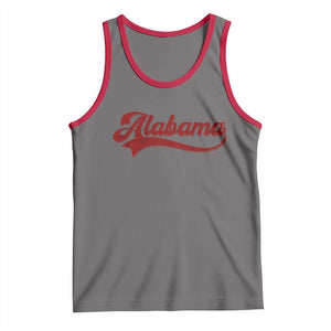 Alabama Fan Tank Top Vintage City Athletic Sports Game Day TS10 Deep Heather Red Print Your Wear