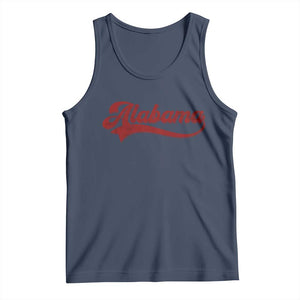 Alabama Fan Tank Top Vintage City Athletic Sports Game Day TS10 Navy Print Your Wear