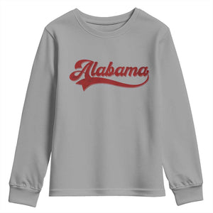 Alabama Fan Youth Sweatshirt Vintage City Athletic Sports Game Day TS10 Sport Gray Print Your Wear