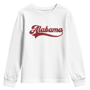 Alabama Fan Youth Sweatshirt Vintage City Athletic Sports Game Day TS10 White Print Your Wear