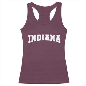 Retro Indiana Racerback Tank Top Vintage Athletic Sports Style 80s 90s TS10 Maroon Print Your Wear