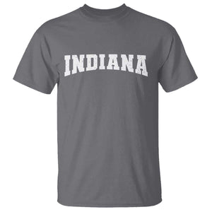 Retro Indiana T Shirt Vintage Athletic Sports Style 80s 90s TS10 Charcoal Print Your Wear