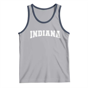 Retro Indiana Tank Top Vintage Athletic Sports Style 80s 90s TS10 Athletic Heather Navy Print Your Wear