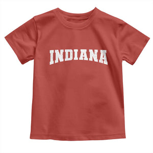 Retro Indiana Toddler T Shirt Vintage Athletic Sports Style 80s 90s TS10 Red Print Your Wear