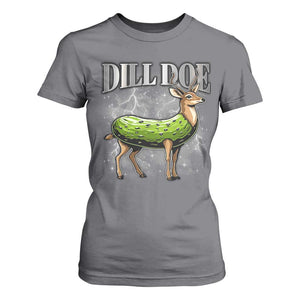 Dill Doe T Shirt For Women Funny Adult Humor Pickle Deer Bootleg Graphic 90s TS10 Charcoal Print Your Wear