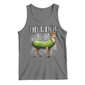 Dill Doe Tank Top Funny Adult Humor Pickle Deer Bootleg Graphic 90s TS10 Black Heather Print Your Wear