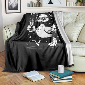 I Dilly And Then I Dally Throw Blanket Retro Duck Funny Animal Meme TS10 Print Your Wear