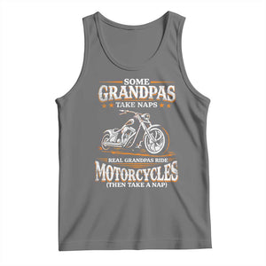 Biker Grandpa Tank Top Some Grandpas Take Naps Real Grandpas Ride Motorcycles TS10 Black Heather Print Your Wear