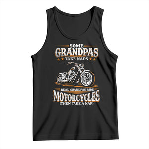Biker Grandpa Tank Top Some Grandpas Take Naps Real Grandpas Ride Motorcycles TS10 Black Print Your Wear