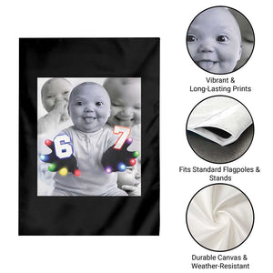 Gloving Niche 67 Ai Baby Meme Garden Flag Six Seven Hand Funny Laughing Baby TS10 Print Your Wear