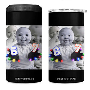 Gloving Niche 67 Ai Baby Meme 4 in 1 Can Cooler Tumbler Six Seven Hand Funny Laughing Baby TS10 One Size: 16 oz Black Print Your Wear