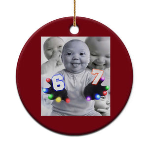 Gloving Niche 67 Ai Baby Meme Ceramic Ornament Six Seven Hand Funny Laughing Baby TS10 1pc Red Print Your Wear