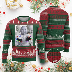 Gloving Niche 67 Ai Baby Meme Ugly Christmas Sweater Six Seven Hand Funny Laughing Baby TS10 Red Green Print Your Wear