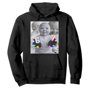 Gloving Niche 67 Ai Baby Meme Hoodie Six Seven Hand Funny Laughing Baby TS10 Black Print Your Wear