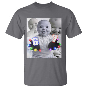 Gloving Niche 67 Ai Baby Meme T Shirt Six Seven Hand Funny Laughing Baby TS10 Charcoal Print Your Wear