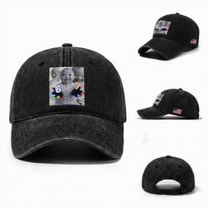 Gloving Niche 67 Ai Baby Meme Washed Cotton Baseball Cap Six Seven Hand Funny Laughing Baby TS10 Washed Cap Universal Fit Black Print Your Wear
