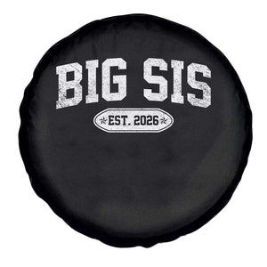Big Sis Est 2026 Spare Tire Cover Big Sister Baby Announcement