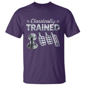 Classically Trained T Shirt Dimmer Manual Transmission Car Humor Pedals Driving TS10 Purple Print Your Wear