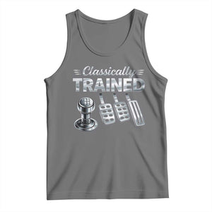 Classically Trained Tank Top Dimmer Manual Transmission Car Humor Pedals Driving TS10 Black Heather Print Your Wear