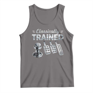 Classically Trained Tank Top Dimmer Manual Transmission Car Humor Pedals Driving TS10 Deep Heather Print Your Wear