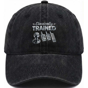 Classically Trained Washed Cotton Baseball Cap Dimmer Manual Transmission Car Humor Pedals Driving TS10 Print Your Wear