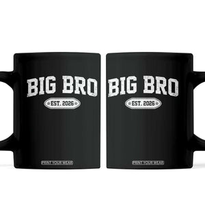 Big Bro Est 2026 Coffee Mug Big Brother Baby Announcement
