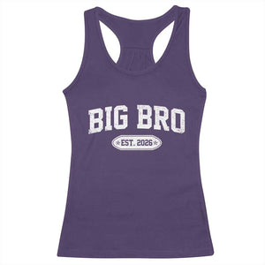 Big Bro Est 2026 Racerback Tank Top Big Brother Baby Announcement