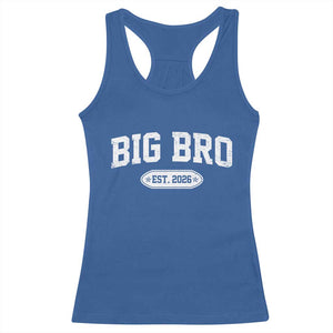 Big Bro Est 2026 Racerback Tank Top Big Brother Baby Announcement