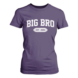 Big Bro Est 2026 T Shirt For Women Big Brother Baby Announcement