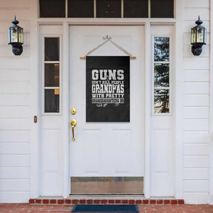 Funny Grandpa Garden Flag Guns Dont Kill People Grandpas With Pretty Granddaughters Do TS10 Print Your Wear
