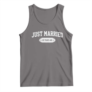 Just Married 20 Years Ago Tank Top 20th Wedding Anniversary Matching TS10 Deep Heather Print Your Wear
