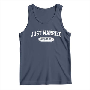 Just Married 20 Years Ago Tank Top 20th Wedding Anniversary Matching TS10 Navy Print Your Wear