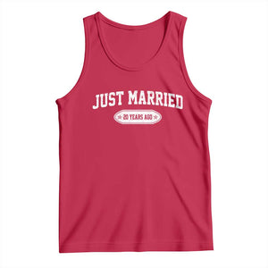Just Married 20 Years Ago Tank Top 20th Wedding Anniversary Matching TS10 Red Print Your Wear